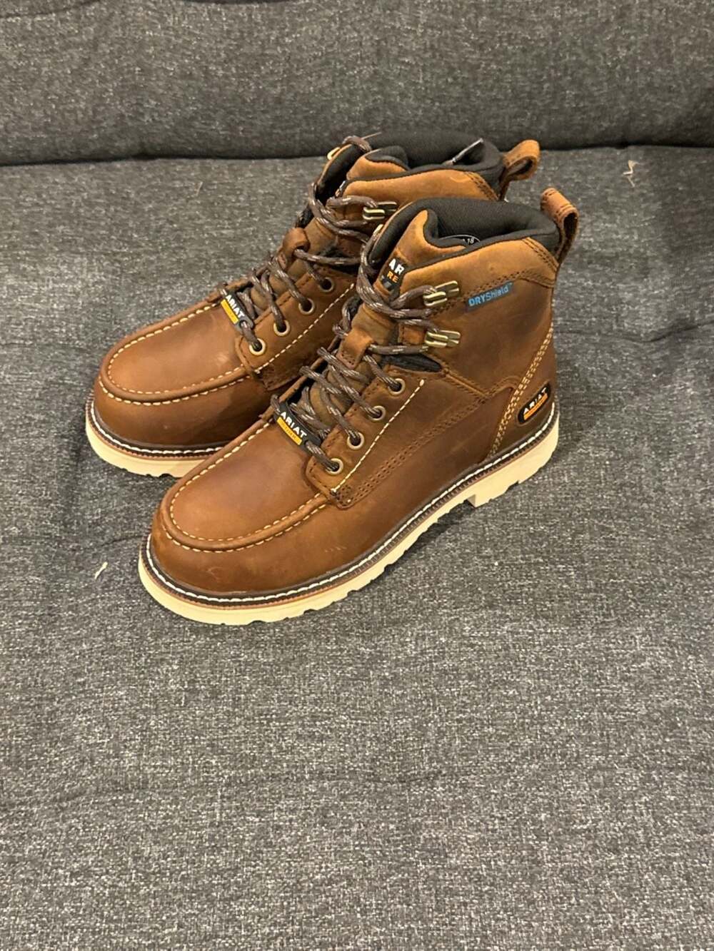 6.5W - Ariat Rebar Lift H2O Distressed Brown Waterproof Womens Work Boots